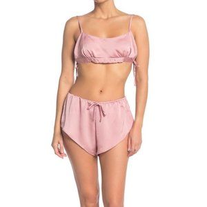 Free People Home With You Crop Top & Shorts Pajama